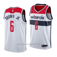 Camiseta Washington Wizards Troy Brown #6 Association 2018 Blanco