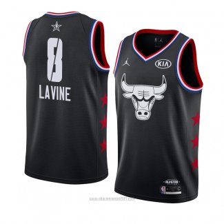 Camiseta All Star 2019 Chicago Bulls Zach Lavine #8 Negro