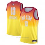 Camiseta All Star 2023 Miami Heat Bam Adebayo #13 Naranja
