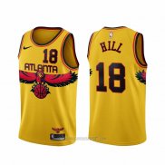 Camiseta Atlanta Hawks Solomon Hill #18 Ciudad 2021-22 Amarillo