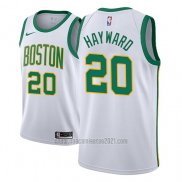 Camiseta Boston Celtics Gordon Hayward #20 Ciudad 2018-19 Blanco