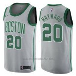 Camiseta Boston Celtics Jaylen Gordon #20 Hayward Ciudad 2017-18 Gris