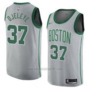 Camiseta Boston Celtics Semi Ojeleye #37 Ciudad 2018 Gris