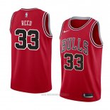 Camiseta Chicago Bulls Willie Reed #33 Icon 2018 Rojo