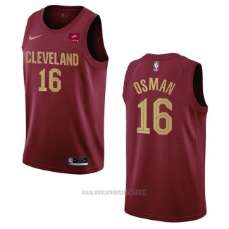 Camiseta Cleveland Cavaliers Cedi Osman #16 Icon 2022-23 Rojo