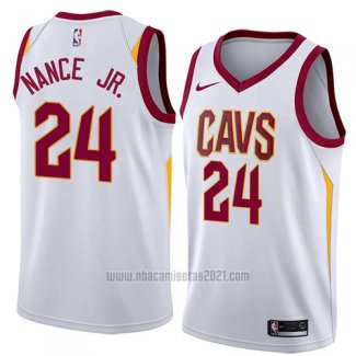 Camiseta Cleveland Cavaliers Larry Nance Jr. #24 Association 2018 Blanco