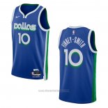 Camiseta Dallas Mavericks Dorian Finney-Smith #10 Ciudad 2022-23 Azul