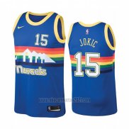 Camiseta Denver Nuggets Nikola Jokic #15 Hardwood Classics 2019-20 Azul