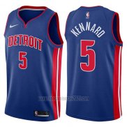 Camiseta Detroit Pistons Luke Kennard #5 Icon 2017-18 Azul