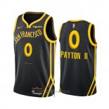Camiseta Golden State Warriors Gary Payton II #0 Ciudad 2023-24 Negro