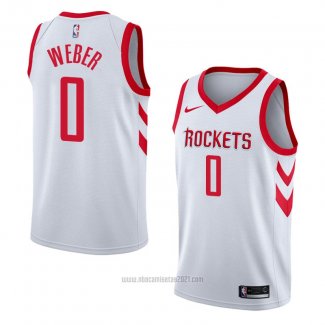 Camiseta Houston Rockets Briante Weber #0 Association 2018 Blanco