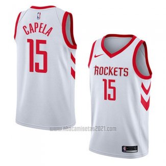 Camiseta Houston Rockets Clint Capela #15 Association 2018 Blanco