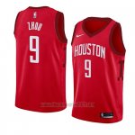 Camiseta Houston Rockets Zhou Qi #9 Earned 2018-19 Rojo