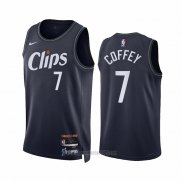 Camiseta Los Angeles Clippers Amir Coffey #7 Ciudad 2023-24 Azul