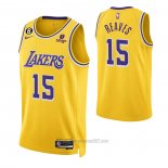 Camiseta Los Angeles Lakers Austin Reaves #15 Icon 2022-23 Amarillo