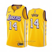 Camiseta Los Angeles Lakers Danny Green #14 Ciudad Edition Amarillo