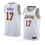 Camiseta Los Angeles Lakers Isaac Bonga #17 Association 2018-19 Blanco