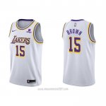 Camiseta Los Angeles Lakers Jabari Brown #15 Association 2021-22 Blanco