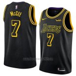 Camiseta Los Angeles Lakers Javale Mcgee #7 Ciudad 2017-18 Negro