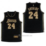 Camiseta Los Angeles Lakers Kobe Bryant #24 Negro2