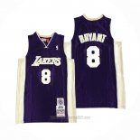 Camiseta Los Angeles Lakers Kobe Bryant #8 Hardwood Classics Hall Of Fame 2020 Violeta