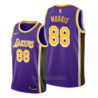 Camiseta Los Angeles Lakers Markieff Morris #88 Statement 2019-20 Violeta