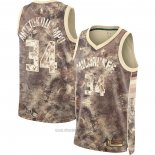 Camiseta Milwaukee Bucks Giannis Antetokounmpo #34 Select Series 2023 Marron