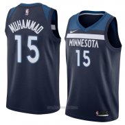 Camiseta Minnesota Timberwolves Shabazz Muhammad #15 Icon 2018 Azul