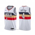 Camiseta New Orleans Pelicans Elfrid Payton #4 Earned Blanco