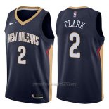 Camiseta New Orleans Pelicans Ian Clark #2 Icon 2017-18 Azul