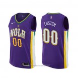 Camiseta New Orleans Pelicans Personalizada Ciudad Violeta