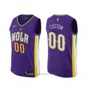 Camiseta New Orleans Pelicans Personalizada Ciudad Violeta