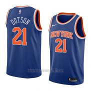 Camiseta New York Knicks Damyean Dotson #21 Icon 2018 Azul
