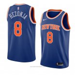 Camiseta New York Knicks Mario Hezonja #8 Icon 2018 Azul