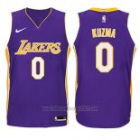 Camiseta Nino Los Angeles Lakers Kyle Kuzma #0 Statement 2017-18 Violeta