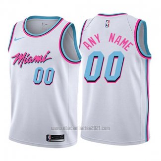 Camiseta Nino Miami Heat Personalizada 2017-18 Blanco