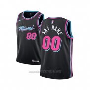 Camiseta Nino Miami Heat Personalizada Ciudad 2018-19 Negro