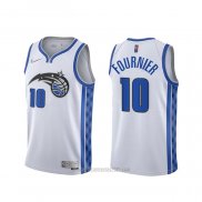 Camiseta Orlando Magic Evan Fournier #10 Earned 2020-21 Blanco