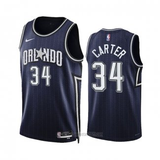 Camiseta Orlando Magic Wendell Carter #34 Ciudad 2023-24 Azul