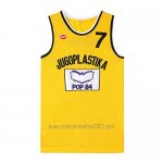 Camiseta Pelicula Jugoplastika Kukoc #7 Amarillo