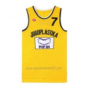 Camiseta Pelicula Jugoplastika Kukoc #7 Amarillo