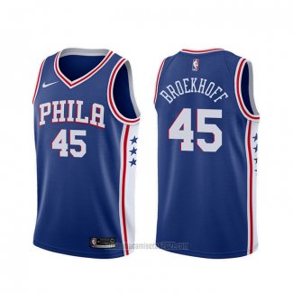 Camiseta Philadelphia 76ers Ryan Broekhoff #45 Icon Azul