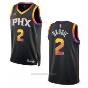 Camiseta Phoenix Suns Josh Okogie #2 Statement 2022-23 Negro