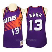 Camiseta Phoenix Suns Steve Nash #13 Retro Violeta