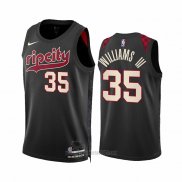 Camiseta Portland Trail Blazers Robert Williams III #35 Ciudad 2023-24 Negro