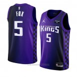 Camiseta Sacramento Kings De'Aaron Fox #5 Statement 2023-24 Violeta