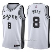 Camiseta San Antonio Spurs Patty Mills #8 Swingman Association 2017-18 Blanco