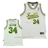 Camiseta Seattle SuperSonics Ray Allen #34 Historic Blanco