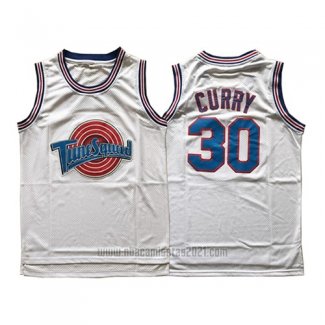 Camiseta Tune Squad Stephen Curry #30 Blanco