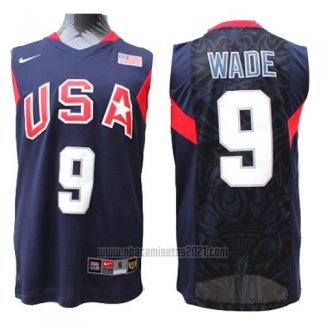 Camiseta USA 2008 Wade #9 Azul